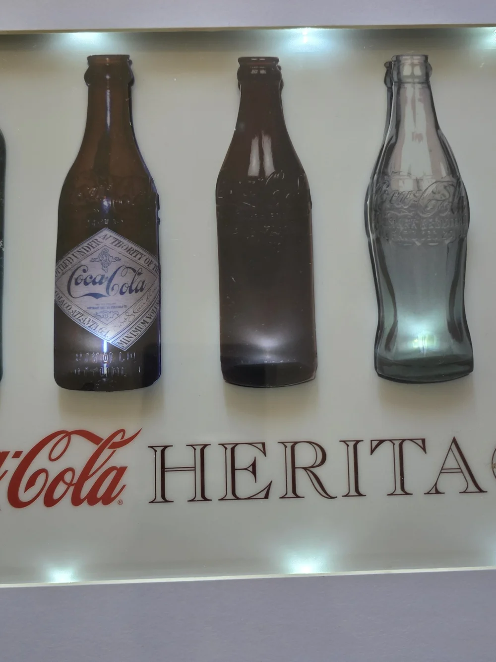Vintage Coca-Cola Heritage Series 3D LED Evolution Sign 20x12 Sunbelt Gifts Work
